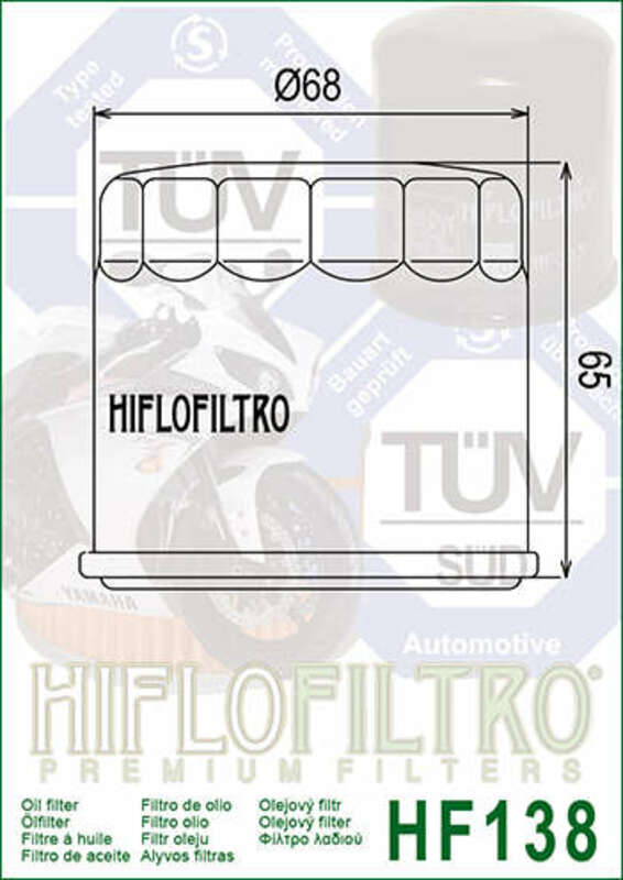 HF138C FILTRO OLIO HIFLOFILTRO