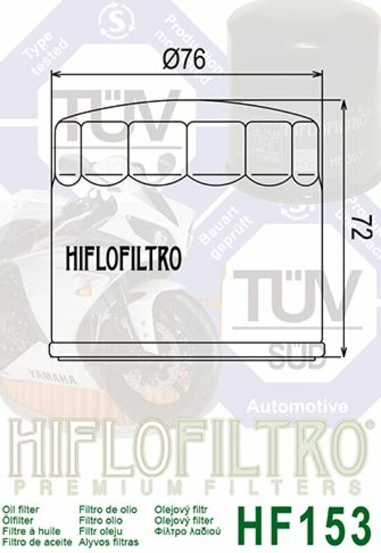 HF153 FILTRO OLIO HIFLOFILTRO