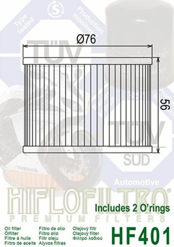 HF401 FILTRO OLIO HIFLOFILTRO