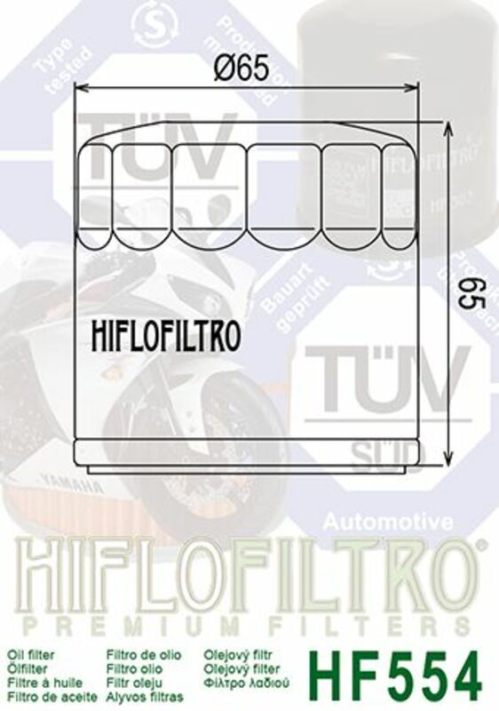HF554 FILTRO OLIO HIFLOFILTRO