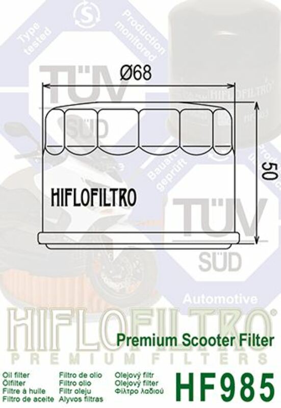 HF985 FILTRO OLIO HIFLOFILTRO